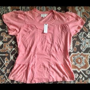 Anthropologie Deletta Bib Smock Tee